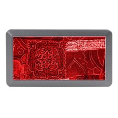 Red Patchwork Memory Card Reader (mini)