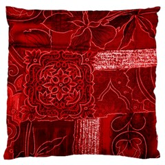 Red Patchwork Large Cushion Cases (two Sides) 