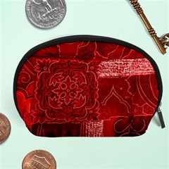 Red Patchwork Accessory Pouches (large)  by trendistuff