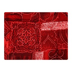 Red Patchwork Double Sided Flano Blanket (mini) 