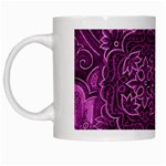 MAGENTA PATCHWORK White Mugs