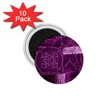 MAGENTA PATCHWORK 1.75  Magnets (10 pack) 