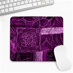 MAGENTA PATCHWORK Large Mousepads