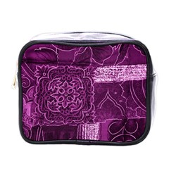 MAGENTA PATCHWORK Mini Toiletries Bags