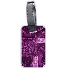 MAGENTA PATCHWORK Luggage Tags (Two Sides)