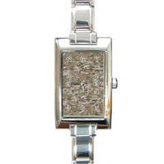 Camo Woodland Faded Rectangle Italian Charm Watches by trendistuff