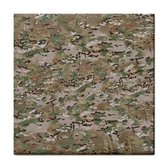 Camo Woodland Faded Tile Coasters by trendistuff