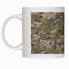 Camo Woodland Faded White Mugs by trendistuff