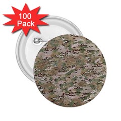 Camo Woodland Faded 2 25  Buttons (100 Pack) 