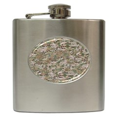 Camo Woodland Faded Hip Flask (6 Oz) by trendistuff