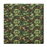 CAMO WOODLAND Tile Coasters Front