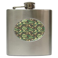 Camo Woodland Hip Flask (6 Oz) by trendistuff