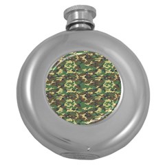 Camo Woodland Round Hip Flask (5 Oz)