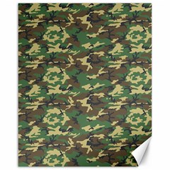 Camo Woodland Canvas 16  X 20  