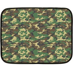 Camo Woodland Fleece Blanket (mini) by trendistuff