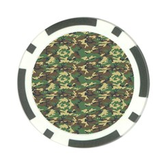 Camo Woodland Poker Chip Card Guards (10 Pack) 