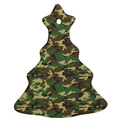 Camo Woodland Ornament (christmas Tree) by trendistuff