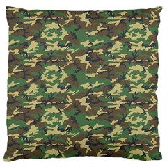 Camo Woodland Large Cushion Cases (one Side) 