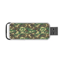 Camo Woodland Portable Usb Flash (one Side)