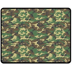 Camo Woodland Double Sided Fleece Blanket (medium) 