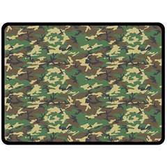 Camo Woodland Double Sided Fleece Blanket (large) 