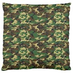 CAMO WOODLAND Large Flano Cushion Cases (One Side)  Front