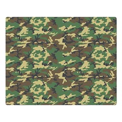 Camo Woodland Double Sided Flano Blanket (large) 