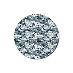 Camo Urban Rubber Round Coaster (4 Pack)  by trendistuff