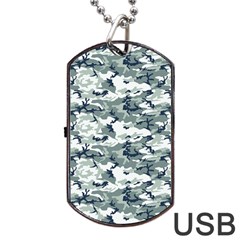 Camo Urban Dog Tag Usb Flash (two Sides) 