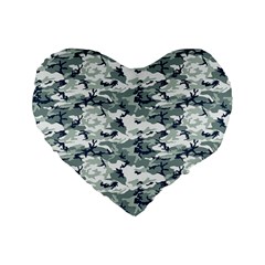 Camo Urban Standard 16  Premium Flano Heart Shape Cushions