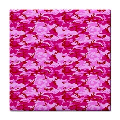 Camo Pink Tile Coasters by trendistuff