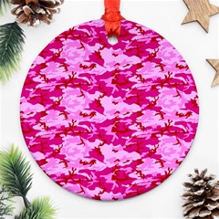 Camo Pink Ornament (round) 