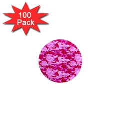 Camo Pink 1  Mini Magnets (100 Pack) 