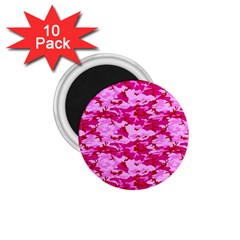 Camo Pink 1 75  Magnets (10 Pack)  by trendistuff