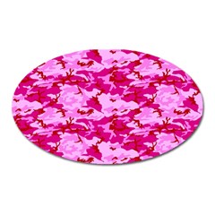 Camo Pink Oval Magnet