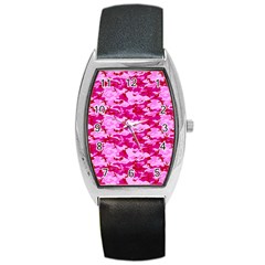 Camo Pink Barrel Metal Watches by trendistuff