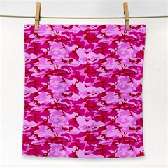 Camo Pink Face Towel by trendistuff