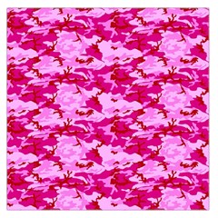 Camo Pink Large Satin Scarf (square)