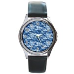 CAMO NAVY Round Metal Watches