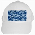 CAMO NAVY White Cap