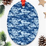 CAMO NAVY Ornament (Oval) 