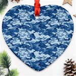 CAMO NAVY Ornament (Heart) 