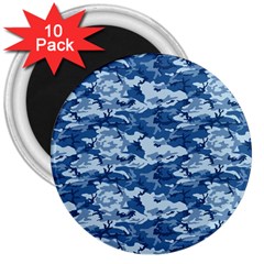 Camo Navy 3  Magnets (10 Pack) 