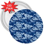 CAMO NAVY 3  Buttons (100 pack) 