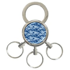 Camo Navy 3-ring Key Chains