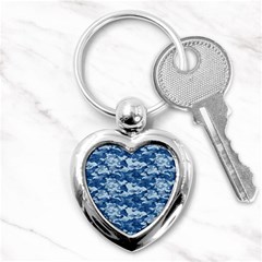 Camo Navy Key Chains (heart) 