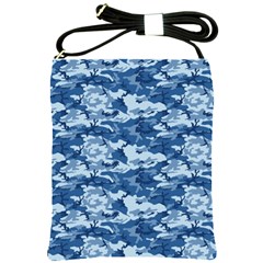 Camo Navy Shoulder Sling Bags by trendistuff