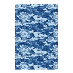 Camo Navy Shower Curtain 48  X 72  (small)  by trendistuff