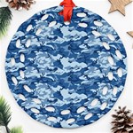 CAMO NAVY Ornament (Round Filigree) 