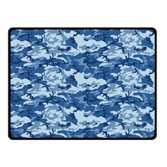 Camo Navy Double Sided Fleece Blanket (small) 